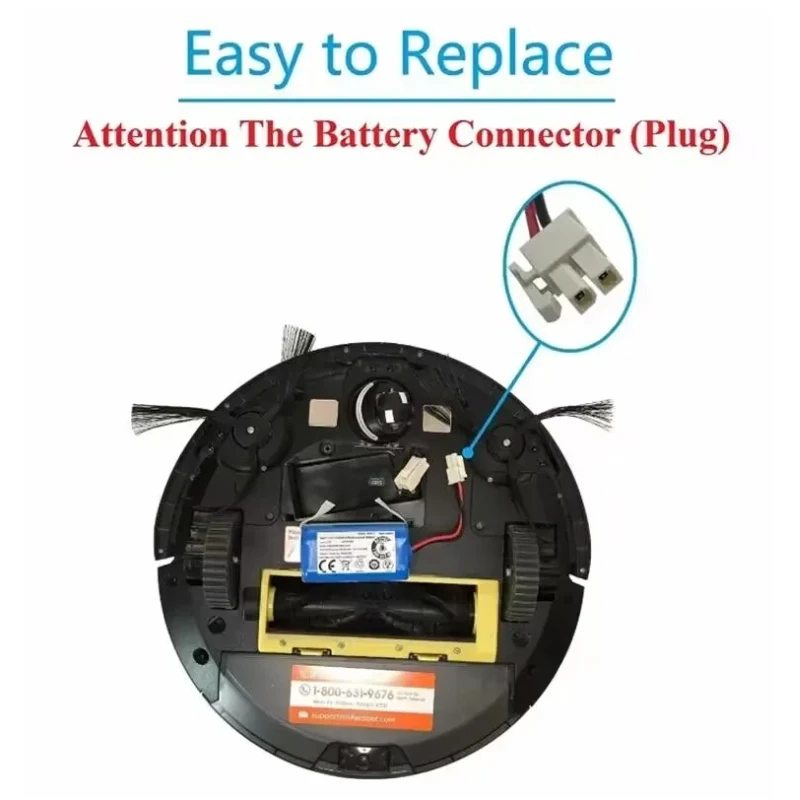 NEW 14.8V 3500mAh Lithium Battery For ILIFE A4 A4s V7 A6 V7s Plus Robot Vacuum Cleaner ILife 4S1P real Capacity