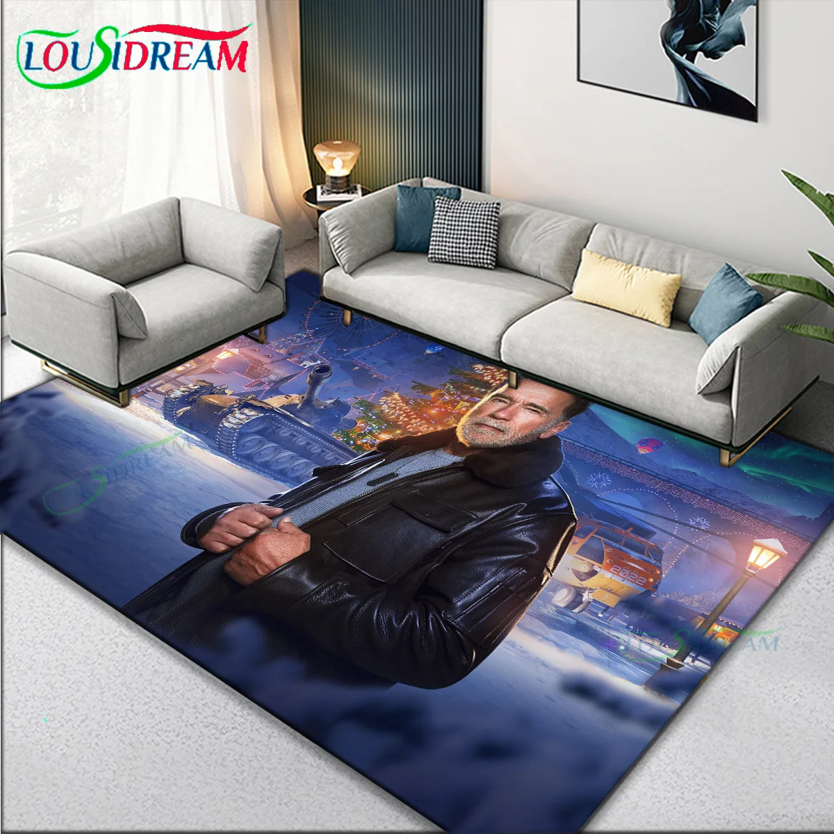 

Custm World Of Game Room Tanks Large Area Carpet Rug for Living Room Bedroom Decor Playing Door mat entrance door Decoration