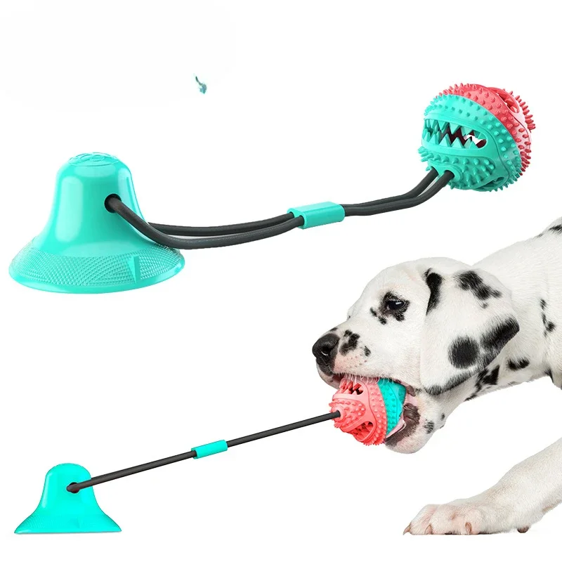 

Dog Voice Leakage Toy Suction Cup Rope Ball, Large Dog Ball Toy Suction Cup Rope Interactive Toy, Tooth Cleaning Pet Products