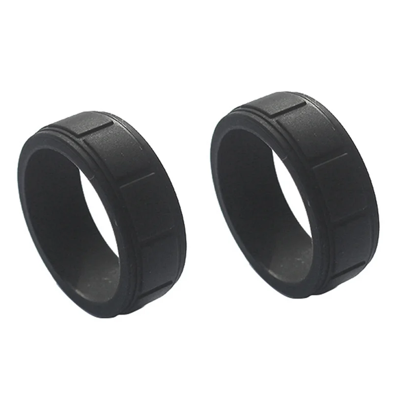 CYL-8mm Popular for Women Silicone Cool Rings Rectangle Silicone Wedding Ring Environmental Sports RingX2 10