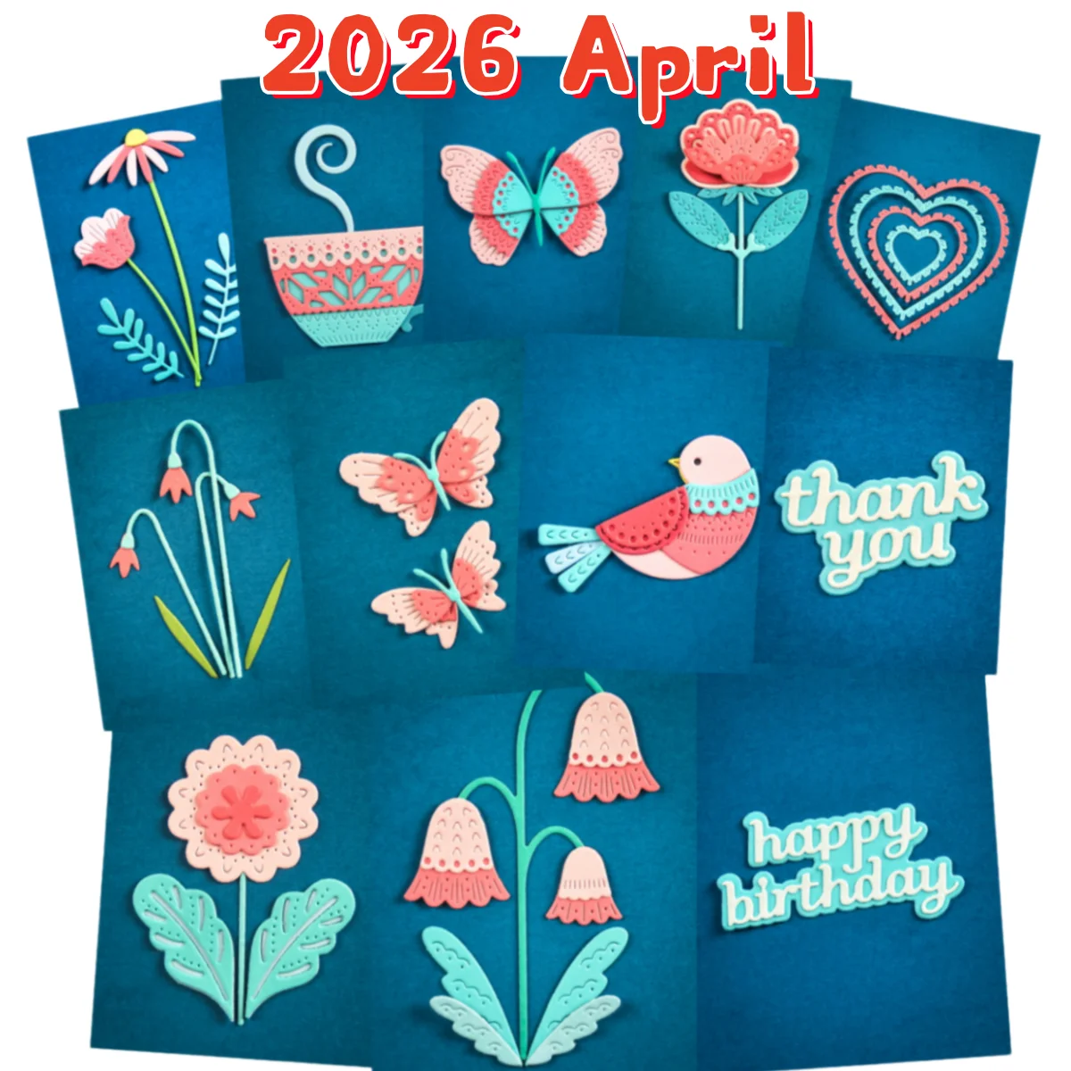 

Металлические вырубные ножи для тиснения и вырезания: Бабочки, Чашки для чая, Цветы снежного колокольчика для DIY декора, скрапбукинга, открыток, альбомов