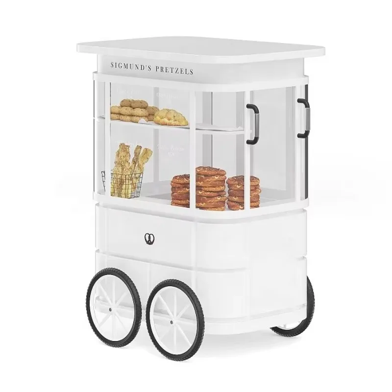 The food cabinet is a coffee phone cart for the manufacturer and the snack cart