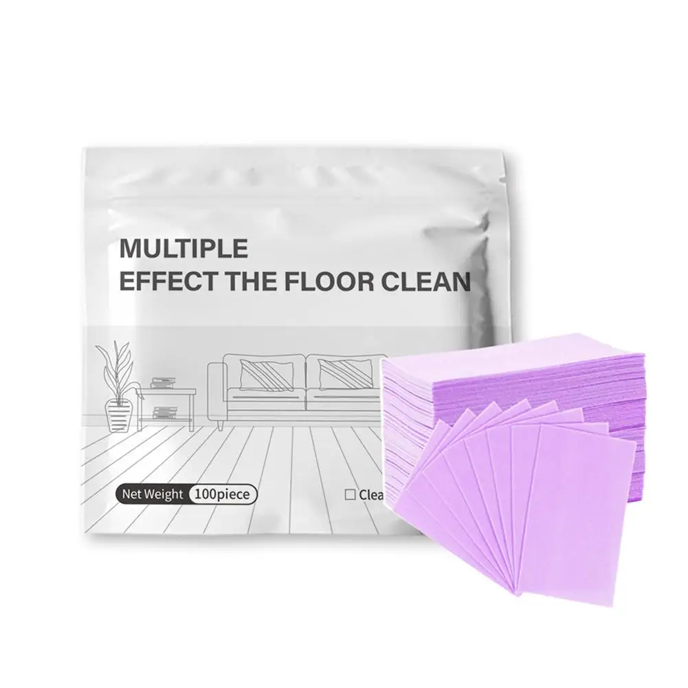 100 Piece Floor Cleaner Tablets Water-Soluble Sterilizing Fragrant Bathroom Kitchen Deodorant Dirt Toilet Cleaning Sheet