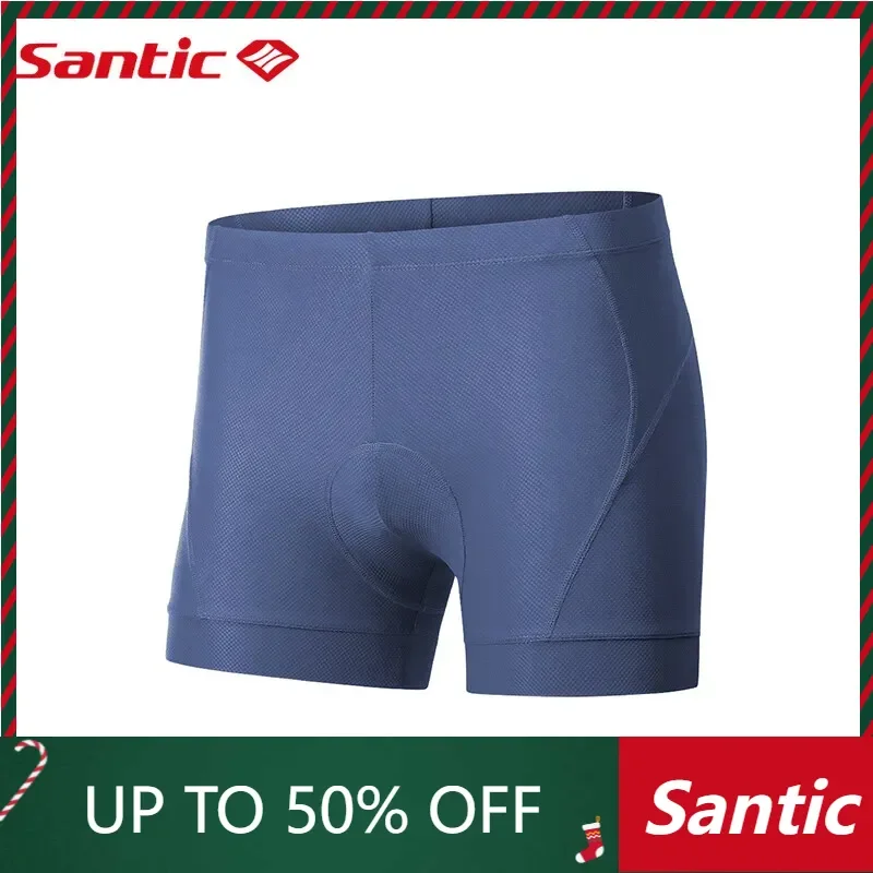 Santic Men Cycling Shorts Underwear 3D Sponge Gel Padded Shorts Shockproof MTB Road Breathable Bicycle Underwear for Men