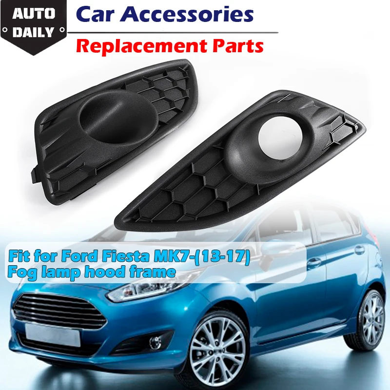 

Fog Lamp Frame Grill Shell Bezel Honeycomb Panel with Lamp Hole Fog Light Cover Fit For Ford Fiesta MK7 Zetec S/Sport 2012-2017