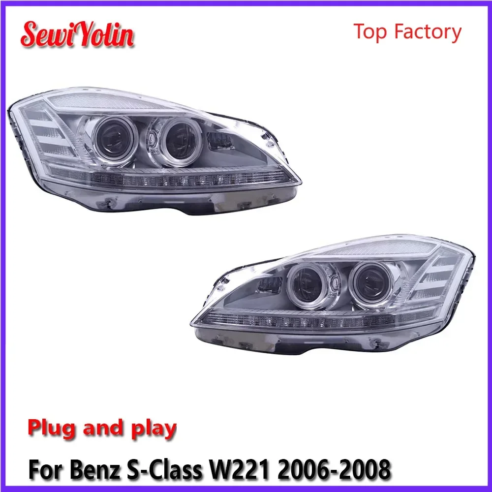 

Car LED Headlight Light Assemblies For Benz S-Class W221 2006-2008 Auto Fog DRL Brake Turn Signal Lamp Plug And Play