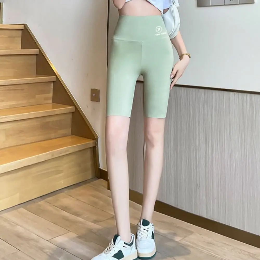 Seamless Tight Hip Lift Yoga Shorts Elastic Breathable Tummy Control Women Leggings Peach Butt Shapewear Biker Shorts Running