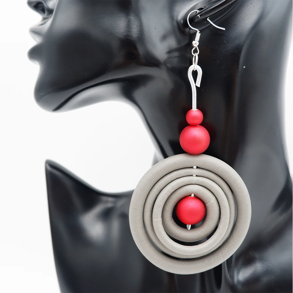UKEBAY Boho Luxus-Ohrhänger für Damen, Statement-Ohrringe, handgefertigter Gummischmuck, leichte Modeaccessoires, Ohrringe – Detail 5