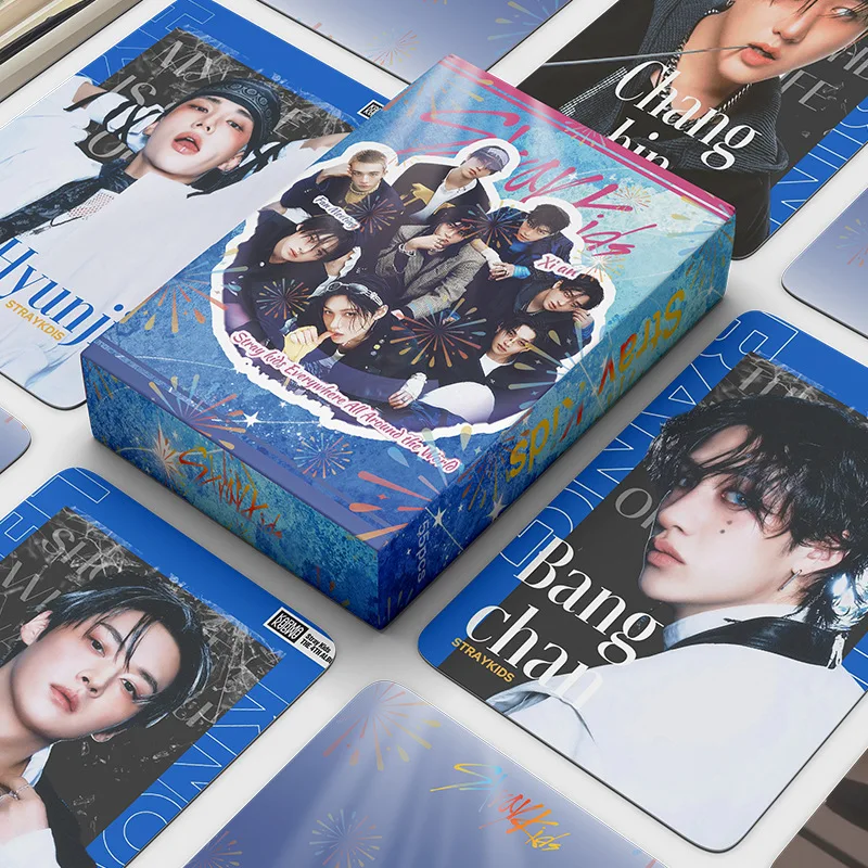 55 tarjetas coleccionables SKZOO Straykids ZEROBASEONE nuevo álbum DO IT mercancía de celebridades Felix Bang Chan fotos tarjeta LOMO
