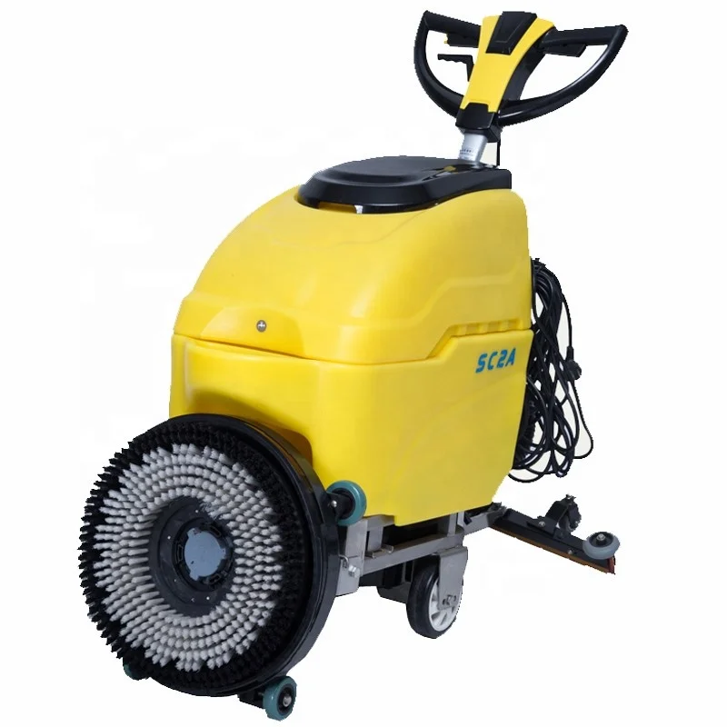 Walk Behind Hand Push Manual Sc2a Electric Automatic Marble Single Disc Floor Cleaning Machine Scrubber Buffer with Power Cable