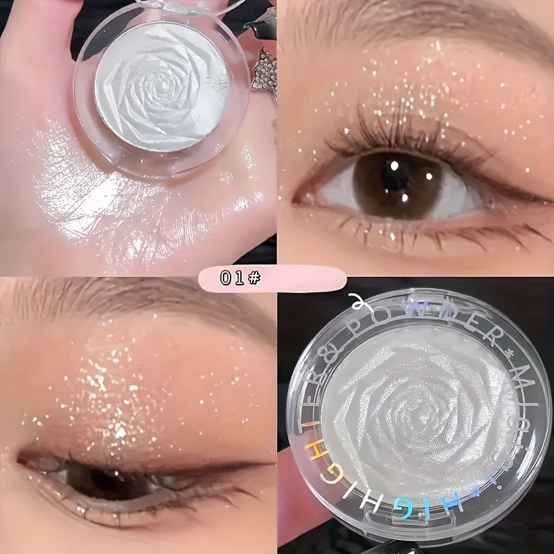 Rose Diamond Highlighter Powder & Contour Palette |   เนื้อครีมฉาบ |   ไม่เลอะเลือน, ปั้นใบหน้าให้กระจ่างใส