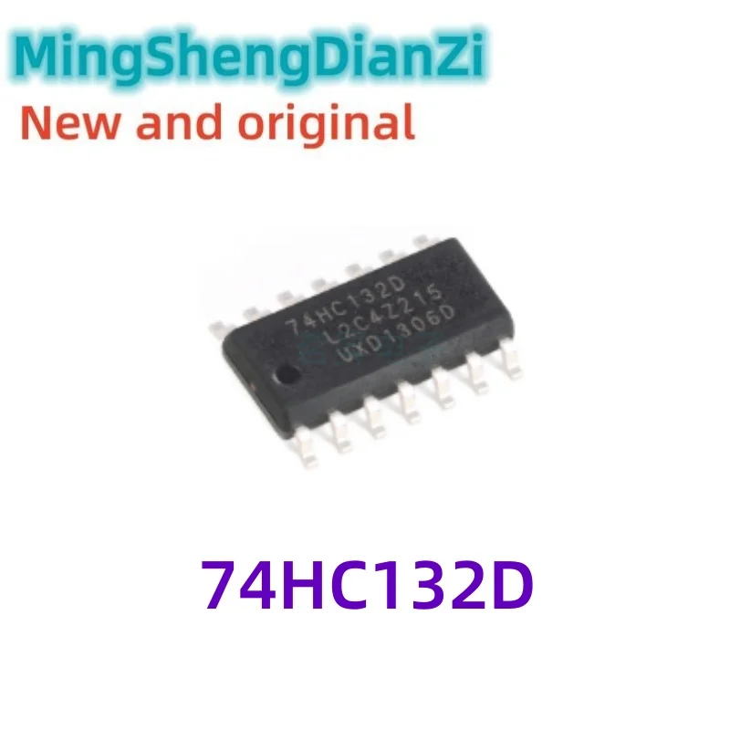 10PCS 74HC132D, 653 SOIC-14 quad-channel 2-input NAND Schmitt trigger chip