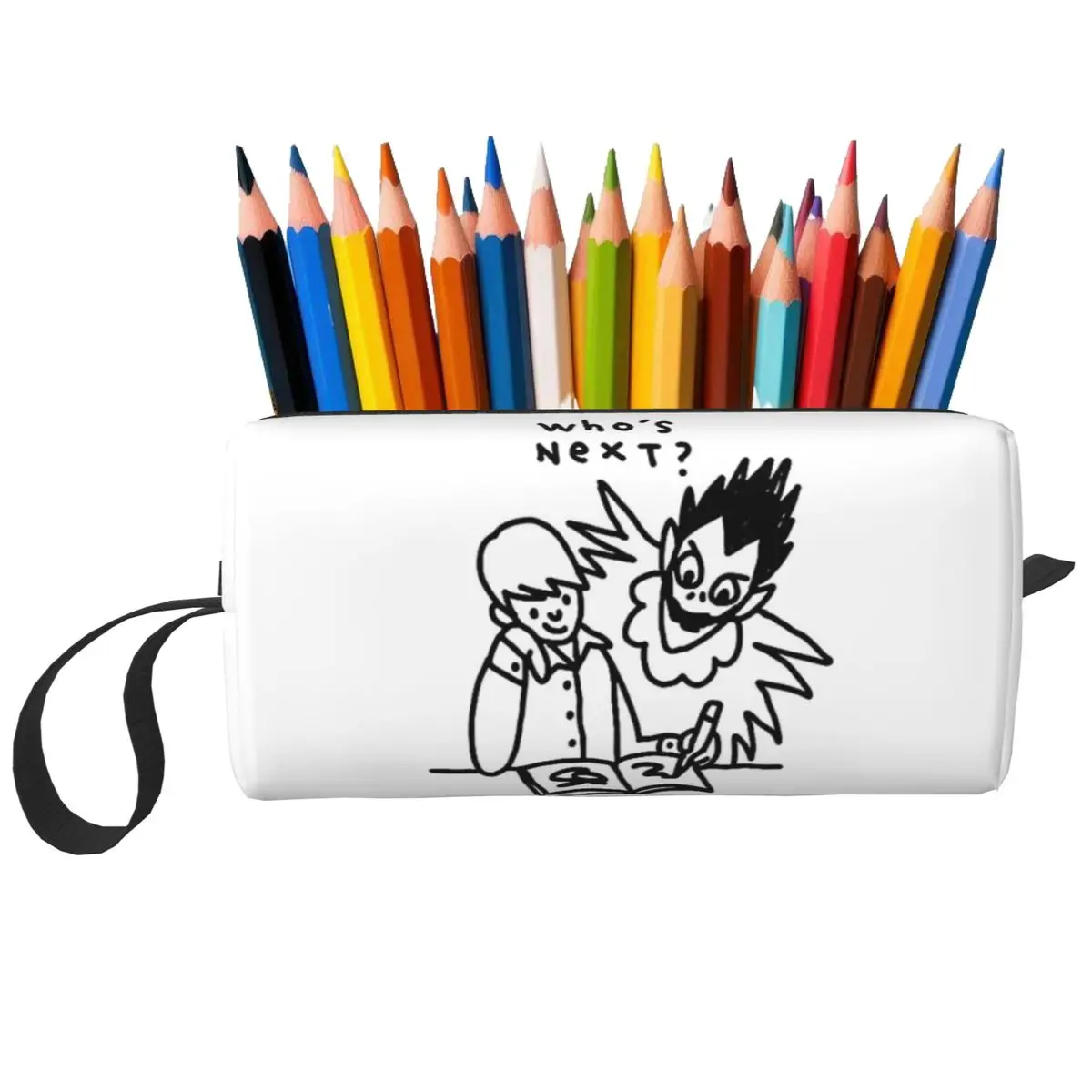 Death Note Anime Pencil Case for Students Gifts Pen Box Pencil Bag Stationery Supplies Travel Women Organizer Pouch