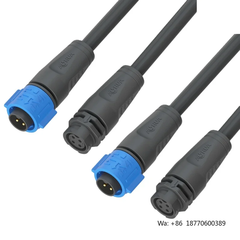 Outdoor Lighting Cable Connection Male Female IP67 IP68 Waterproof LED Connector 4 Pin