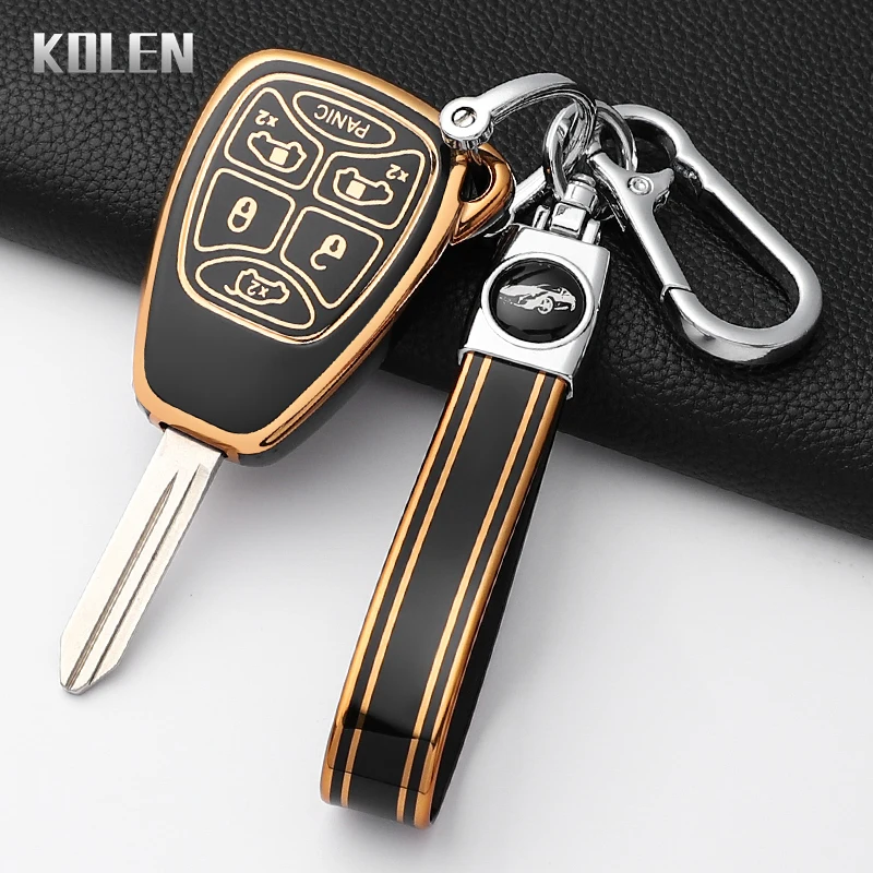 Fashion TPU Car Key Case Cover For Jeep Chrysler 300C Avenger Sebring Chrysler 200 Aspen Dodge Charger Commander Grand Cherokee