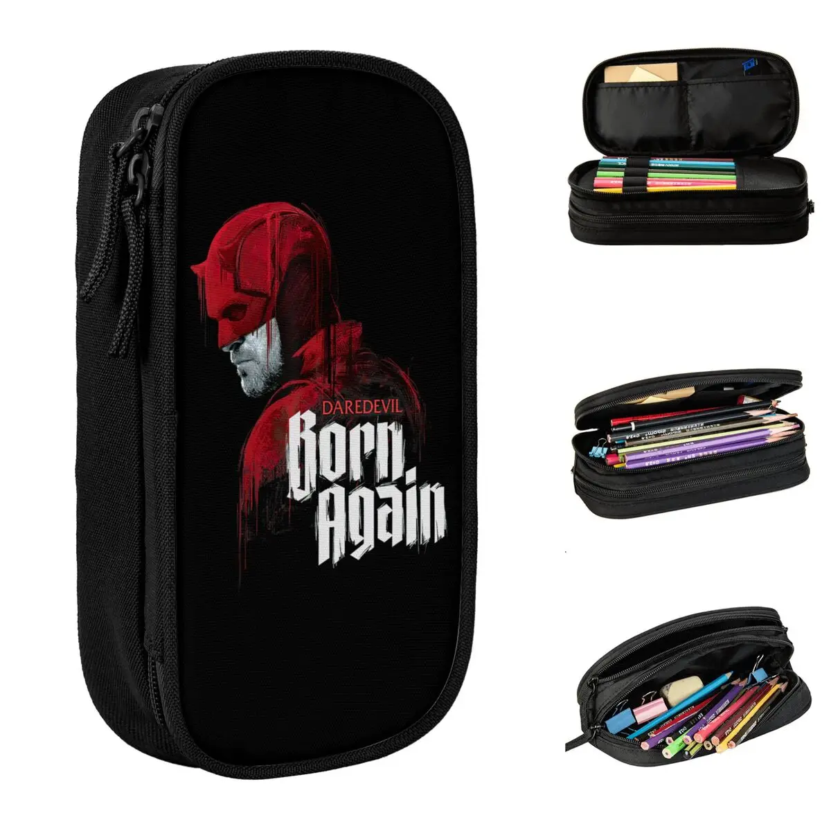 

Daredevils Born Again Pencil Cases Pencil Pouch Pen Box for Student Big Capacity Bags School Supplies Gifts Stationery