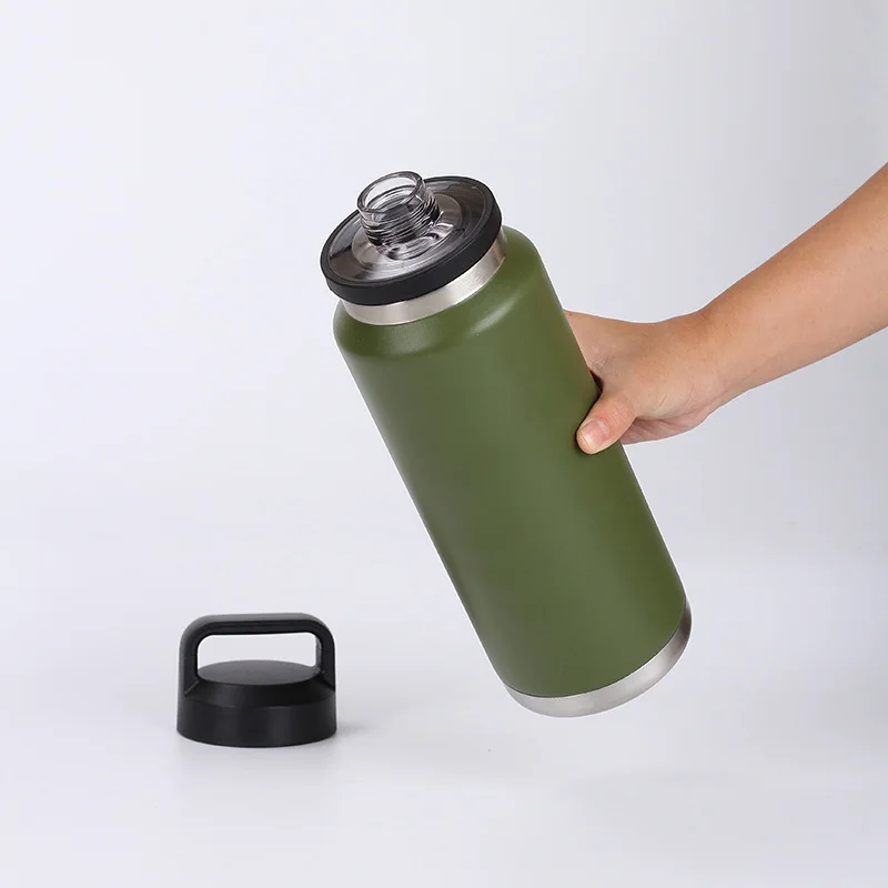 800ml 1100ml Large Capacity Water Bottle Stainless Steel Thermos Portable Vacuum Flask Bottle Leakproof Sports Insulated Tumbler