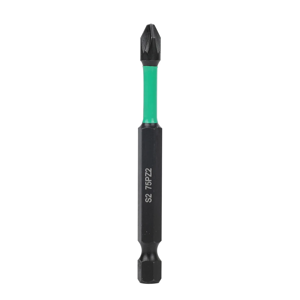 10Pcs PZ2 Magnetic Cross Driver Bits Anti-Slip Long Screwdriver Heavy Duty Pozidriv Hex Screwdriver Bit Set For Power Drilling