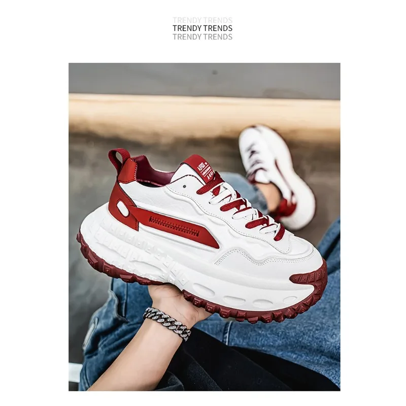 أحذية رياضية عصرية للرجال من oes Dad أحذية Thi Sole Tire Bot Faionable متعددة الاستخدامات رياضية صيفية جديدة Sle زيادة الارتفاع