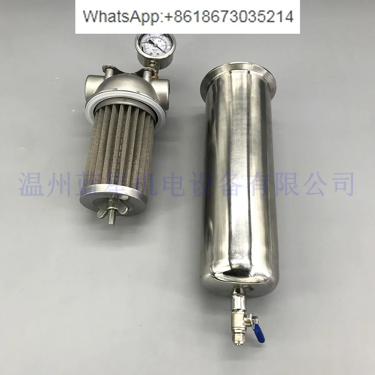 304 stainless steel vacuum pump filter vacuum water vapor separator oil water filter AV100 AV190