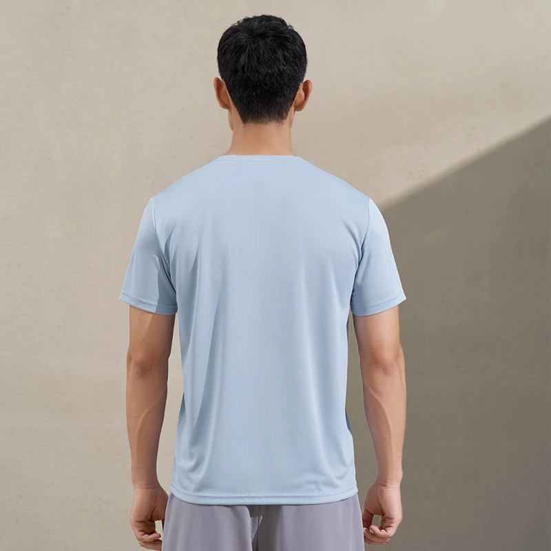 Xtep Short Sleeve Knitted Shirt For Men 2024 Summer Sports Sweatshirt Comfortable Jogging Breathable Tops 876229010233