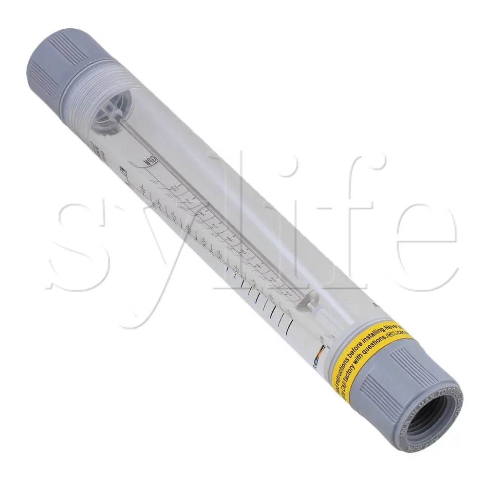 LZM-15G Tube Flowmeter Flow Meter for Water Liquid 0.1-1GPM 0.4-4LPM