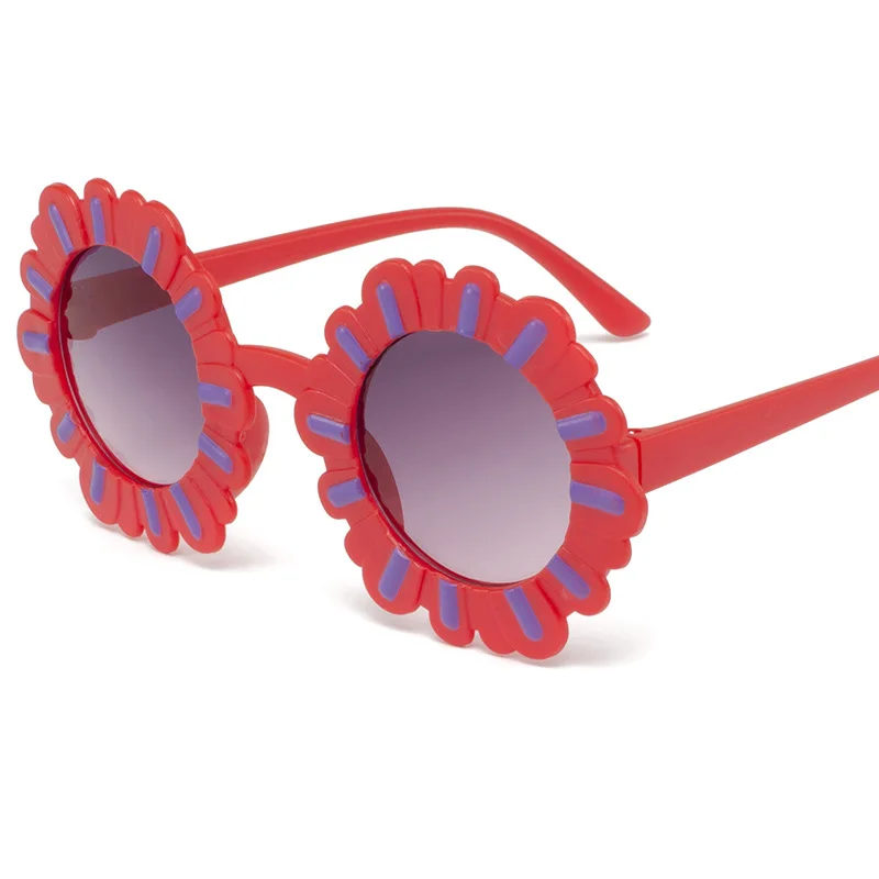 2024 New Boy Girl Flower Sunglasses Solid Love Pattern Sunglasses Sun Glasses Kid Eyeglasses Beach Eyewear