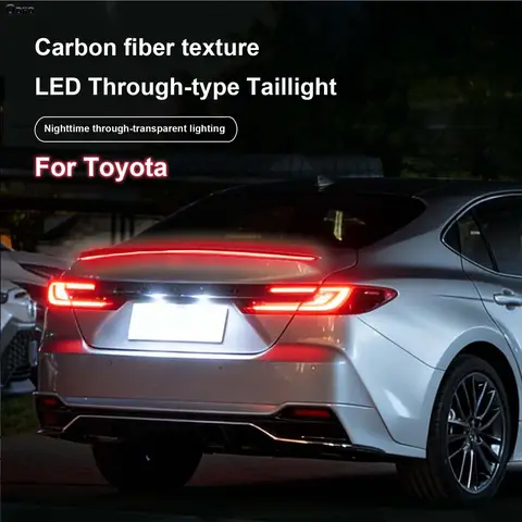 Samochodowe światła stopowe wysokie, tylne lampy ostrzegawcze LED, spojler z włókna węglowego, lampy dynamiczne do Toyota Corolla Levin Camry