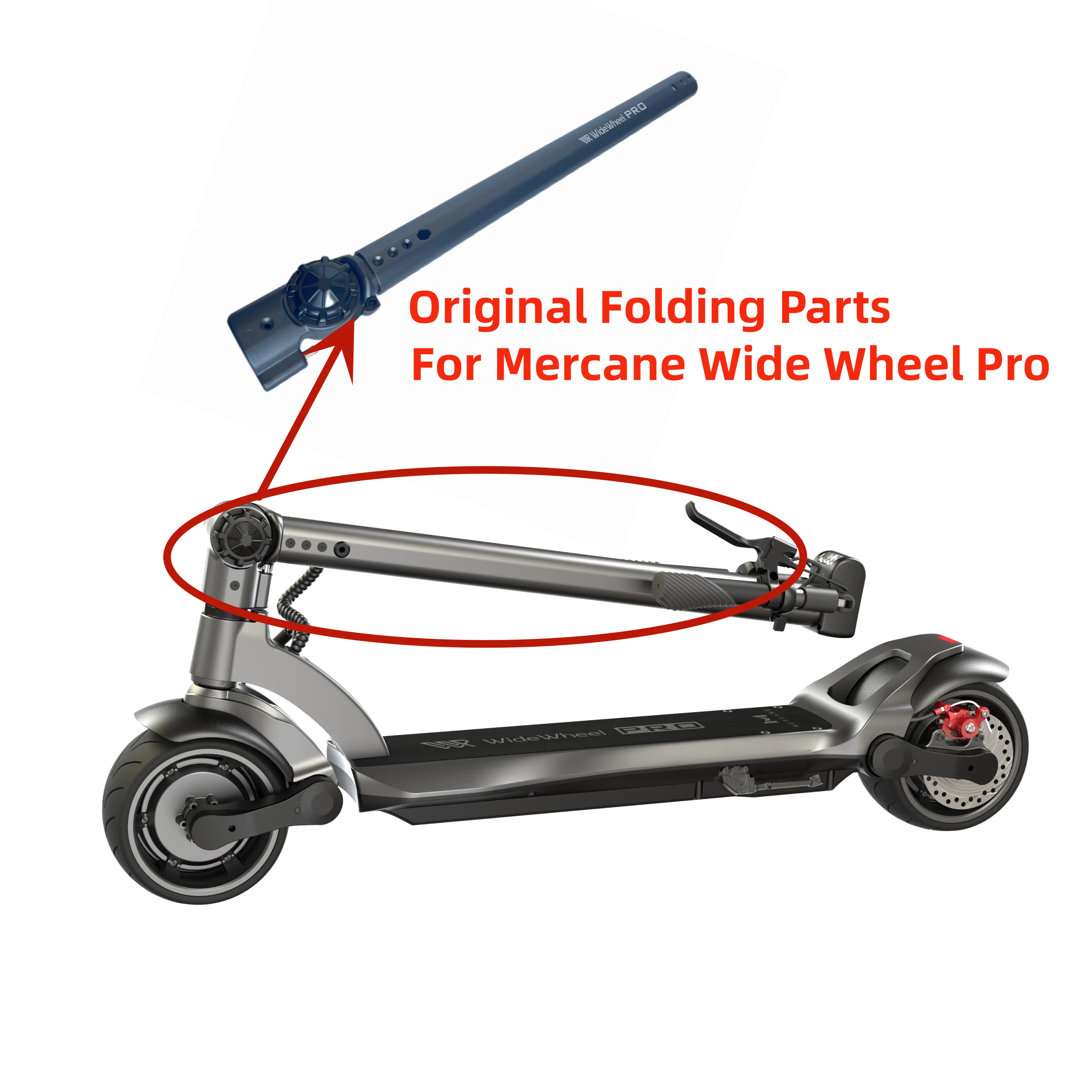 Original Folding Accessory for Mercane Wide Wheel Pro Electric Kick Scooter Wide Wheel Pro Skateboard hoverboard Standpipe Parts