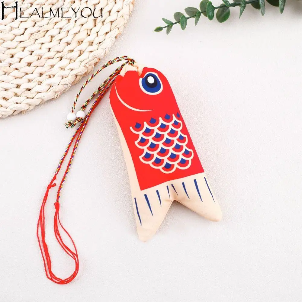 

Graduation Gift Lucky Pouch Car Hanging Hanfu Decoration Japanese Style Sachet Coin Purse Koi Carp Blessing Bag Jewelry Bags