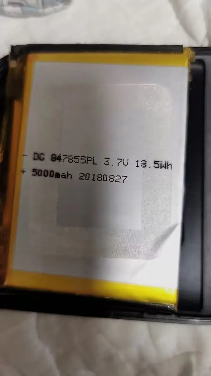847855   بطارية ليثيوم 5000 مللي أمبير 3.7 فولت جهاز تجميل روبوت ذكي، ضوء LED، مكبر صوت بلوتوث، سماعة رأس، سلكين