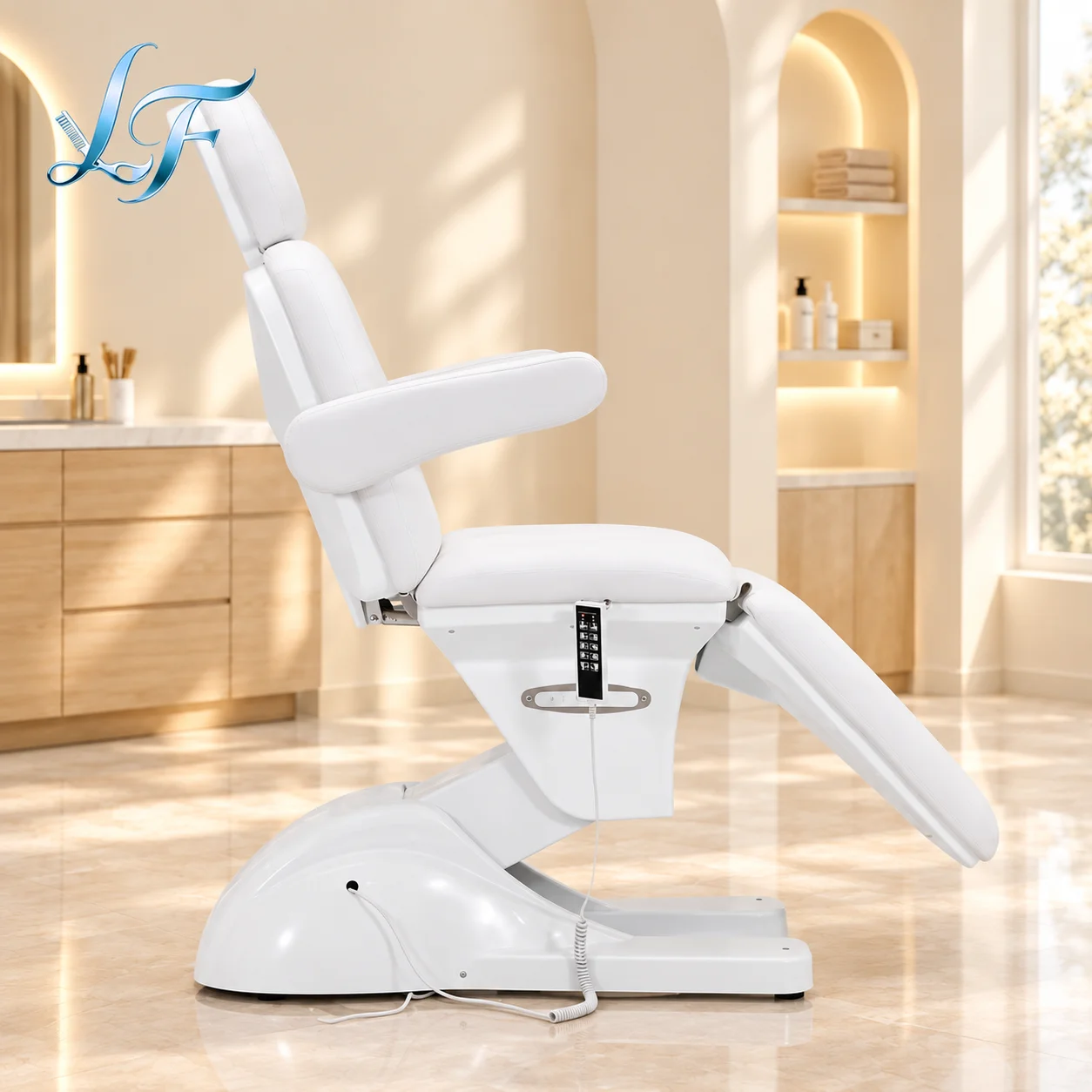 3 Motors Electric Spa Massage Chair Luxury Custom Facial Lash Treatment Bed