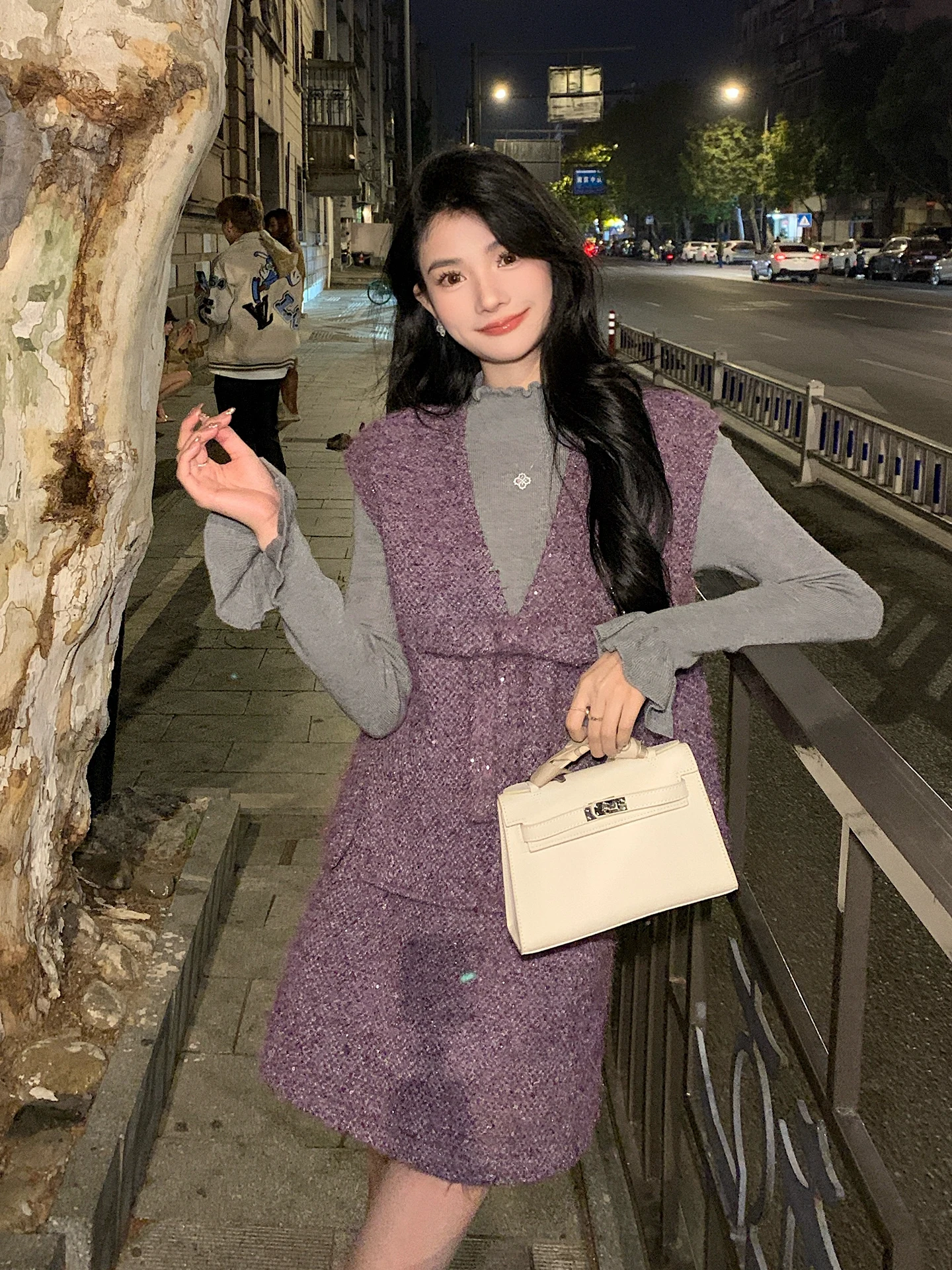 

Теплый вязаный базовый топ для женщин с длинным рукавом и высоким воротником, осенне-зимний, модный, в стиле ретро, облегающий, с деревянными элементами