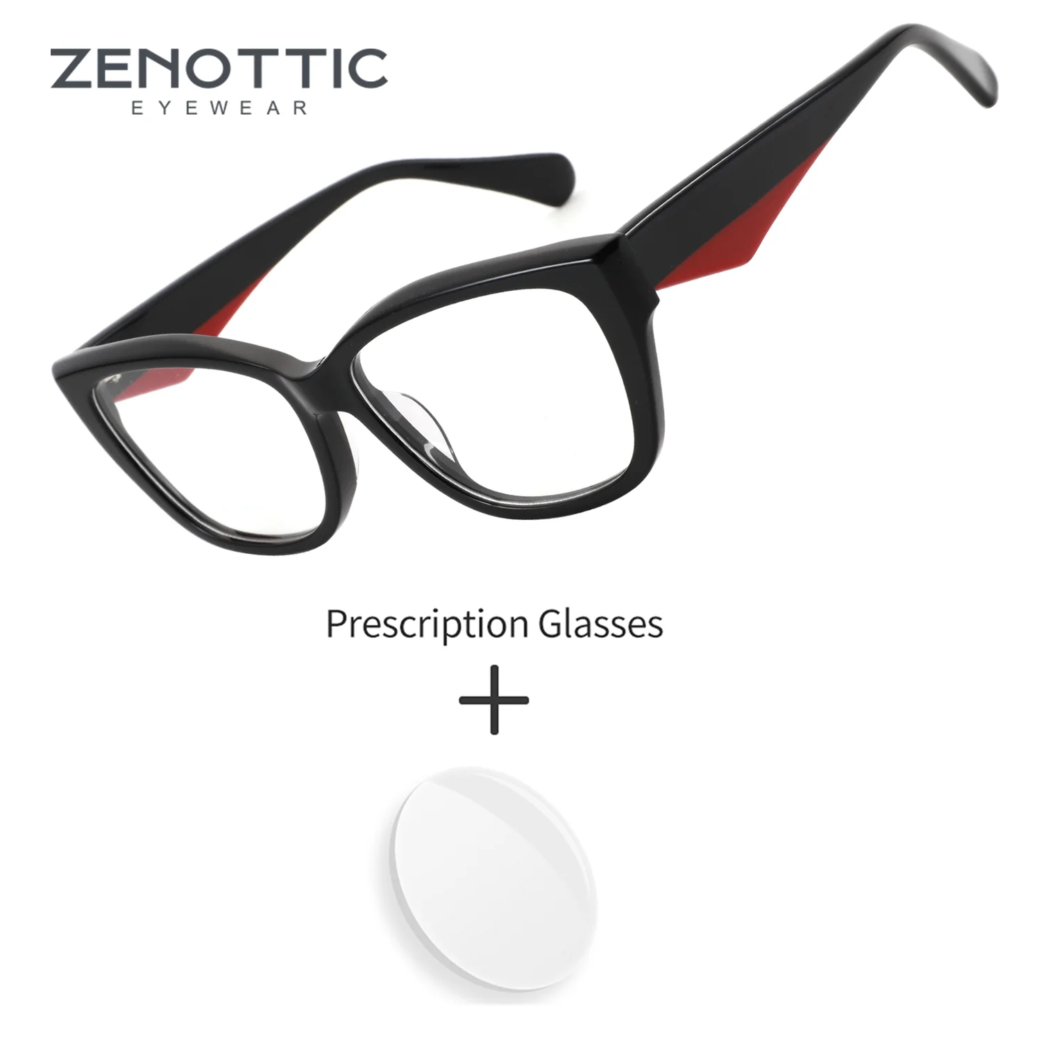 

Очки ZENOTTIC (размер M) женские, ацетатные, в форме бабочки, с оптическими линзами, корректирующие, для чтения, с диоптриями