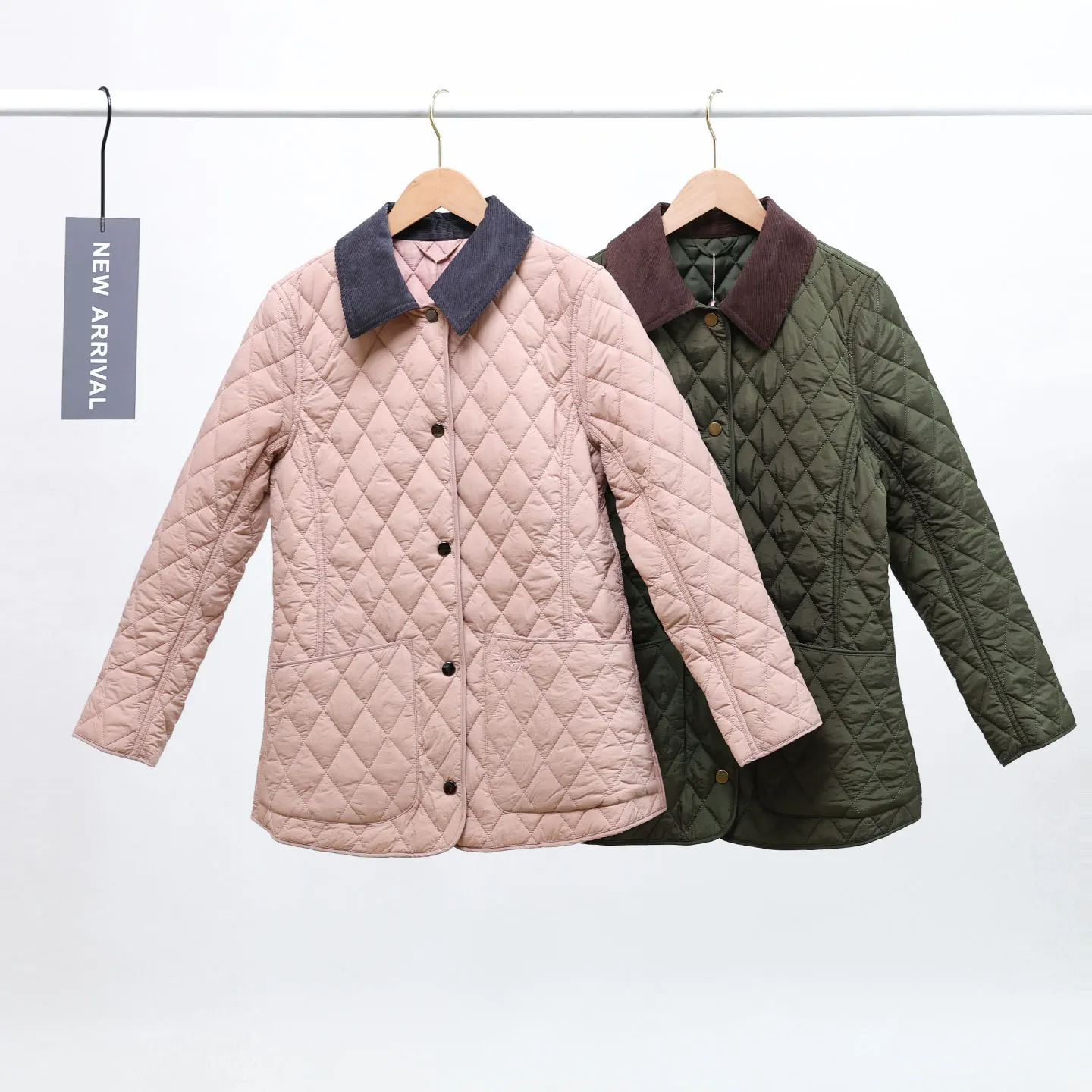 

Женское хлопковое пальто Barn Sle из полной шерсти с бриллиантовым узором, зимнее новое домашнее изысканное пальто, длинное свековое круглое Ne Si...