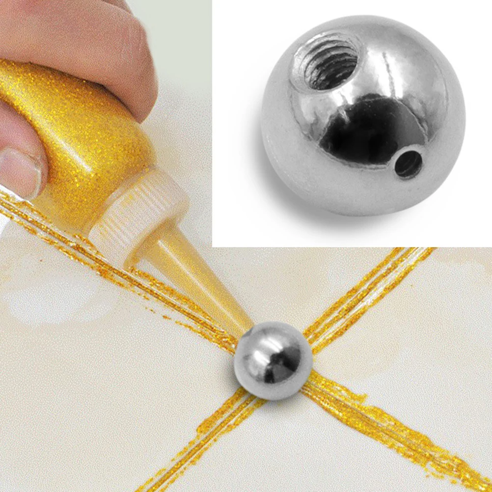 

4pcs Tile Pressure Ball Slurry Ceramic Floor Brick Seam Steel Grout Silver Durable Manual Tool Set Improves Efficiency