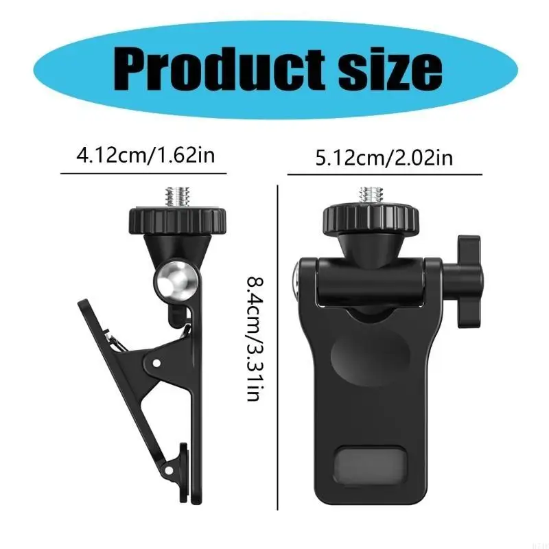 Зажим штатива H7JF зажим с помощью 360 градусов вивниц с помощью 1/4 дюйма «Зубной винт, заполнение камеры зажимное крепление