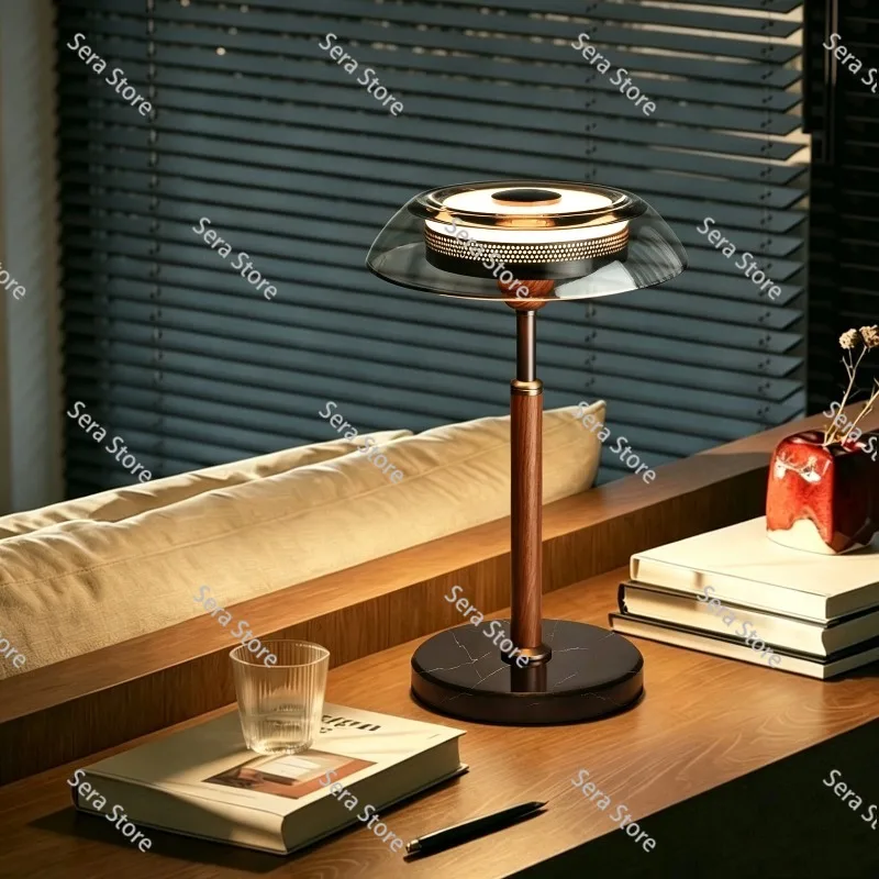 Child by Luguang UFO table lamp Italian light luxury glass high-end designer study bedroom bedside lamp ambient light