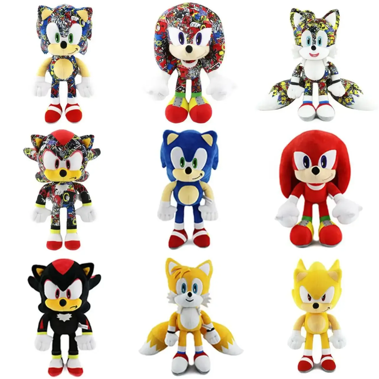 Hot Selling Cartoon Sonic Doll Cute Anime Toy Anime Games Hedgehog Mouse SchattTal Siffer Peripheral Plush Toy Kids Gifts