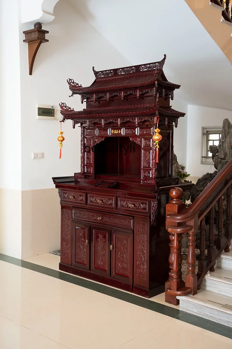 Rooftop Shentai Shrine Eaves Shentai Guanyin Pavilion House Rooftop Buddhist Hall Serving Table