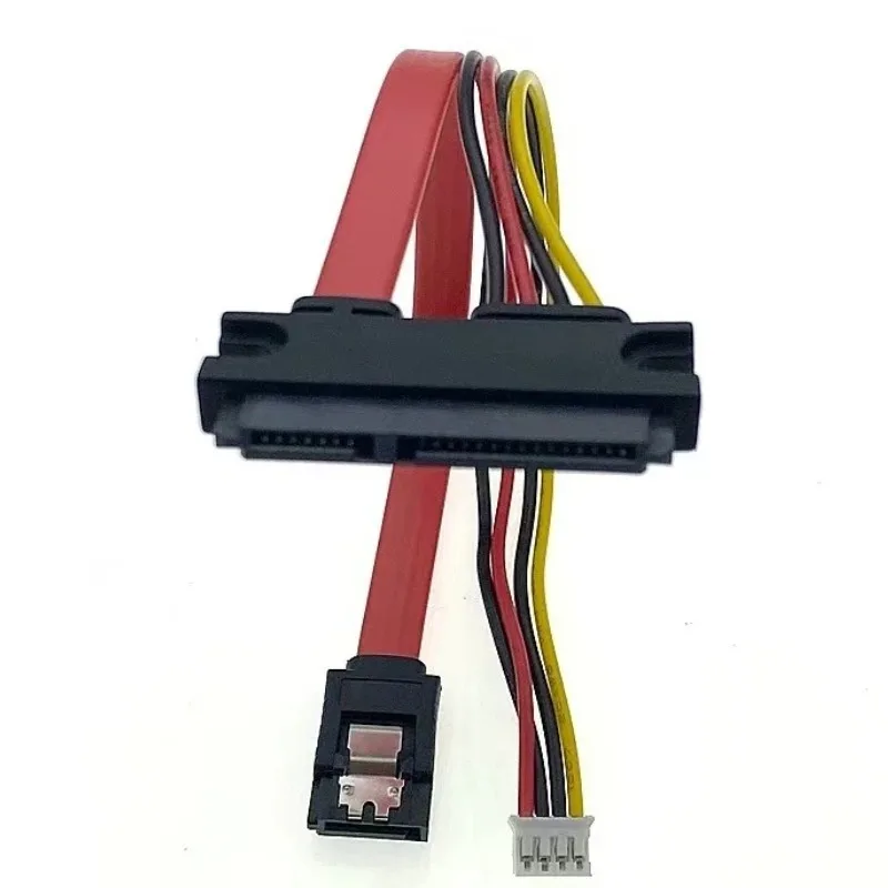 Wiring HarnessSATA Female Combo 7+15 Pin Data Cable And Power To SATA 7Pin+4 Pin Molex Serial  ATA Lead Cable Power Adapter 40CM