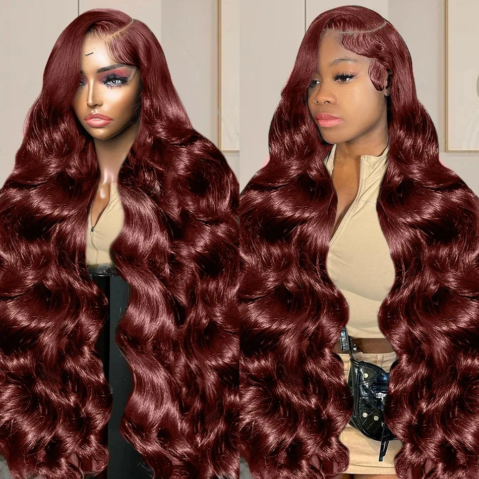 

Reddish Brown Body Wave 30 34 inch Lace Frontal Human Hair Wig 13x4 13x6 HD Lace Frontal Wig Brazilian Human Hair Wig For Women