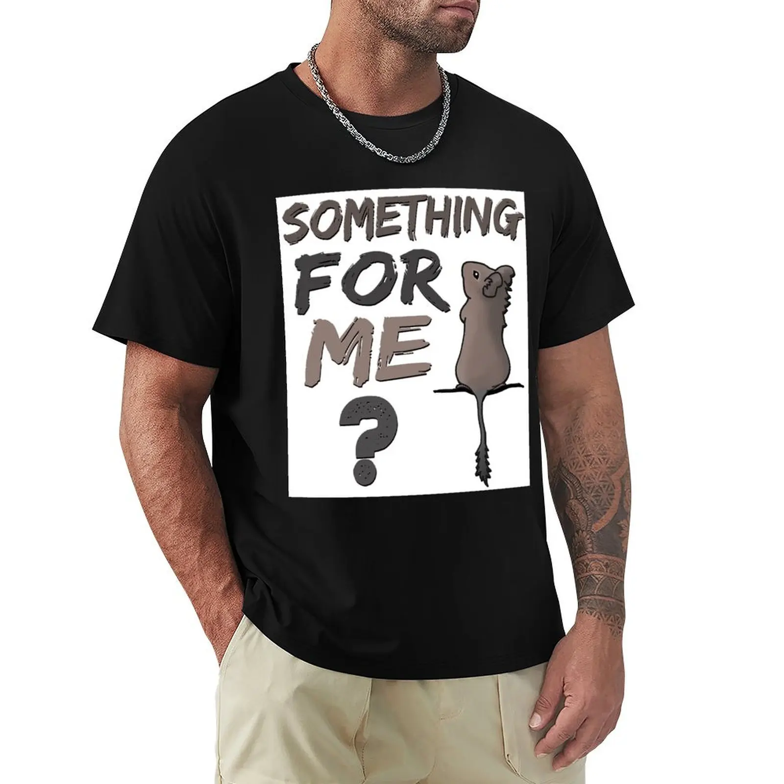 Camiseta con estampado de Something For Me Degu, camiseta de manga corta de talla grande para hombre