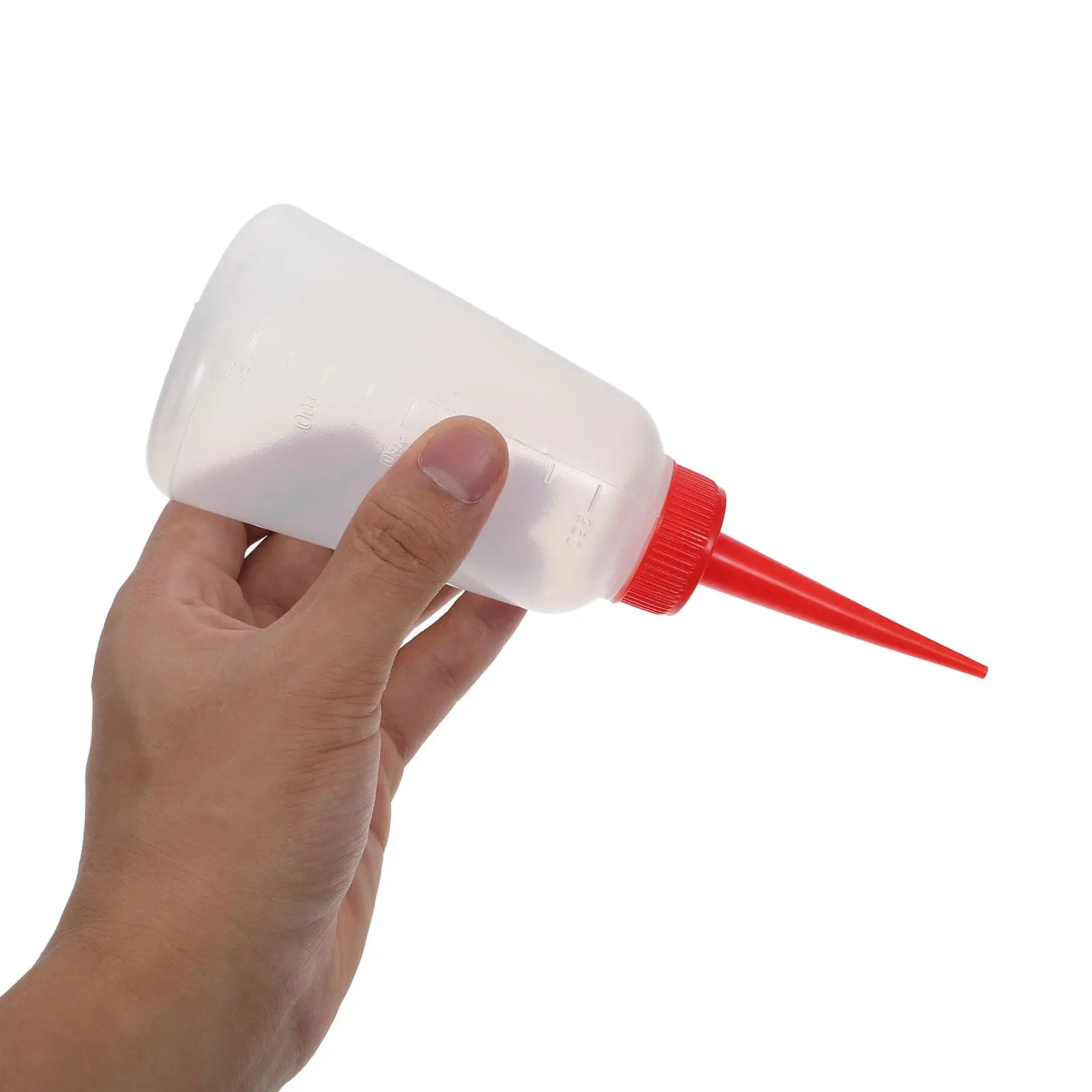 2Pcs Plastic Sewing Machine Oil Bottles Engine Oil Jugs Red Nozzle Precision Needle Tips Squeeze Bottles for Embroidery and Auto view 3