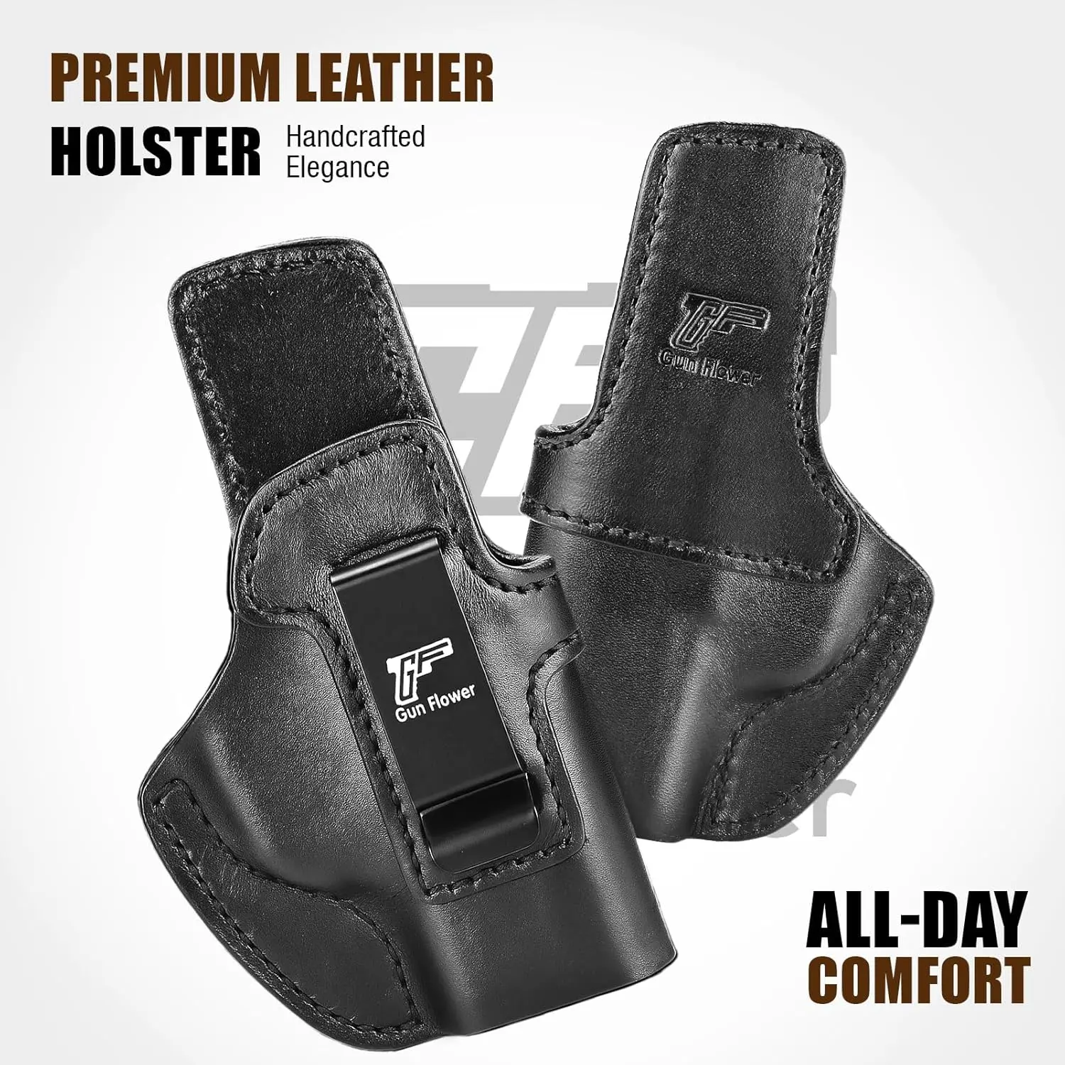 

Кожаная кобура IWB для SIG P365/ P365X/P365 SAS/P365-380, внутренний пояс, закрепленная переноска, ремень 1,5-1,75 дюйма, правая рука