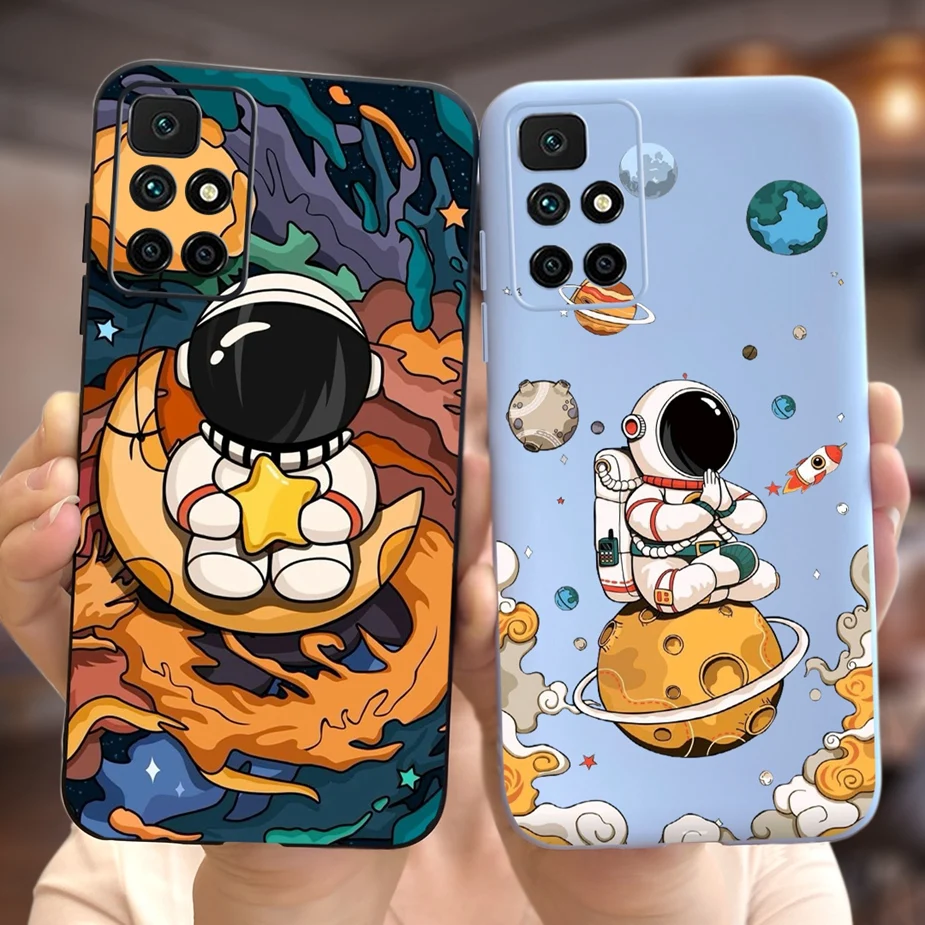 For Xiaomi Redmi 10 Case Redmi10 Prime Cute Fashion Cartoon Back Cover Soft Silicone Phone Case For Xiaomi Redmi 10 Prime Fundas