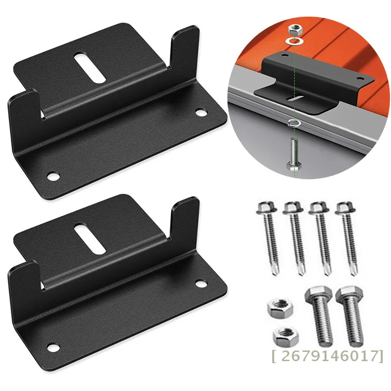 【YY26】4Pcs Solar Panel Aluminum Bracket Kits Mounting Z Type Support Solar Panel Stand For Motorhome RV Yacht Car Accessories