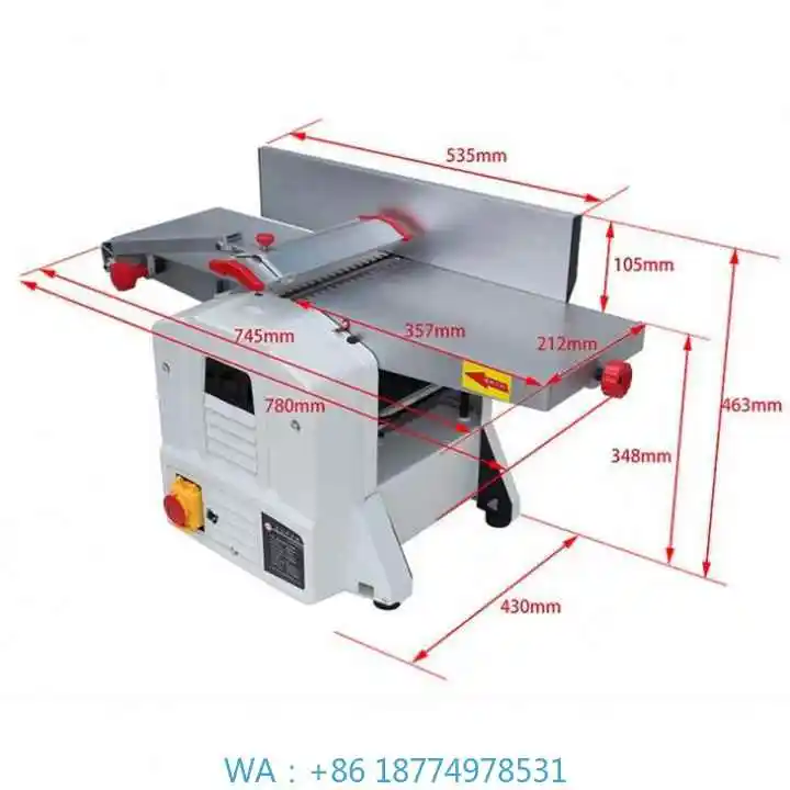 Inch for Home DIY Wood Working Joiner 220V Motor Core Multi-Function Surfacing Thicknesser Planer Power Tools 6\