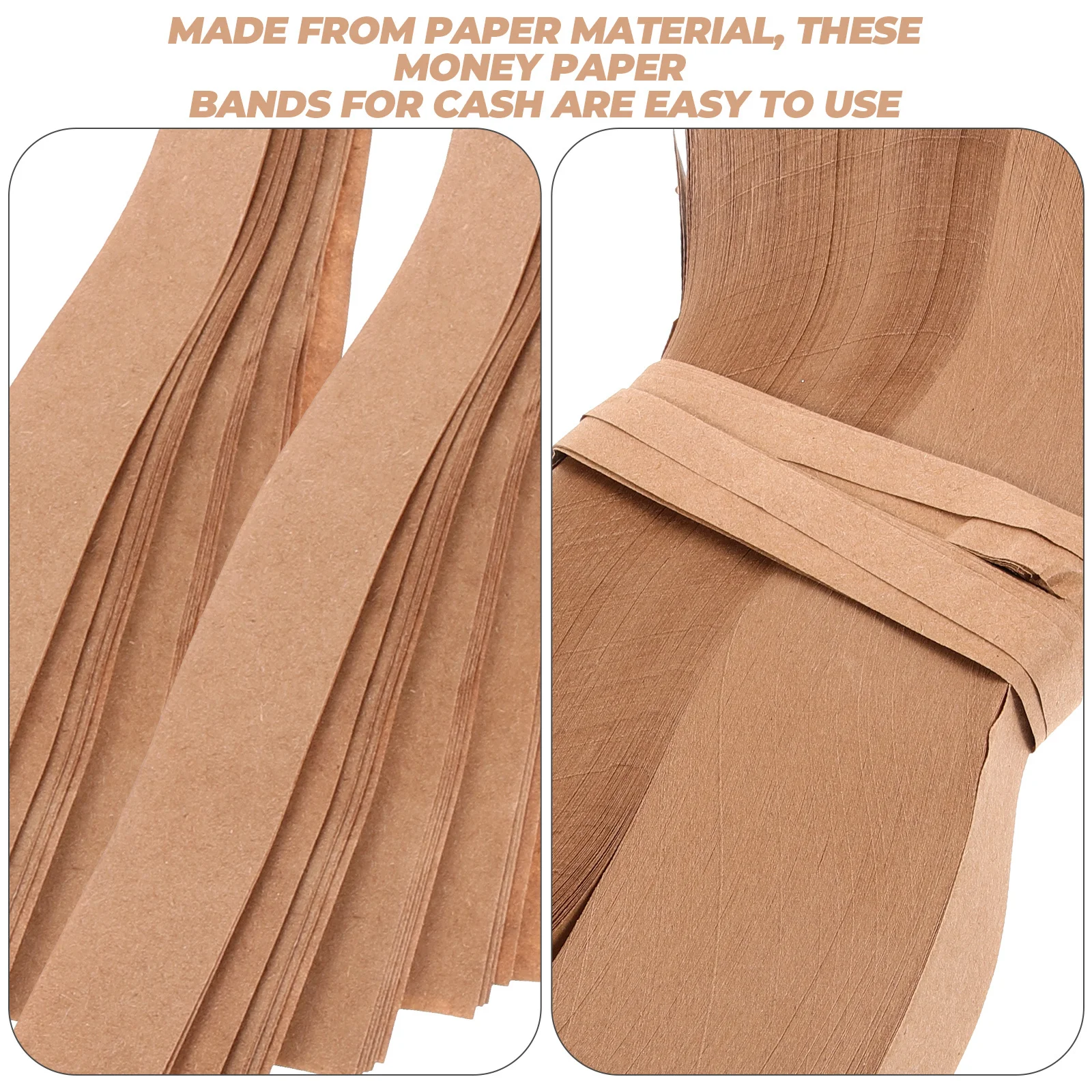 

400Pcs Money Paper Bands Cash Straps for Banks Shopping Malls Hotels Money Currency Paper Wrappers Currency Straps