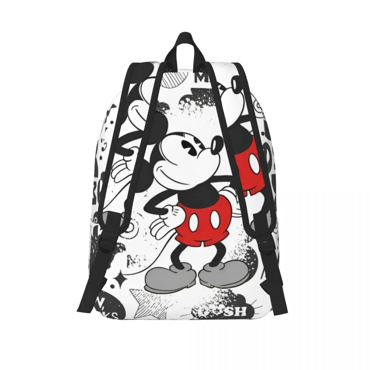 حقيبة ظهر ريترو ميكي ميني كارتونية للمراهقين والطلاب حقيبة نهارية للكمبيوتر المحمول حقائب قماش رياضية